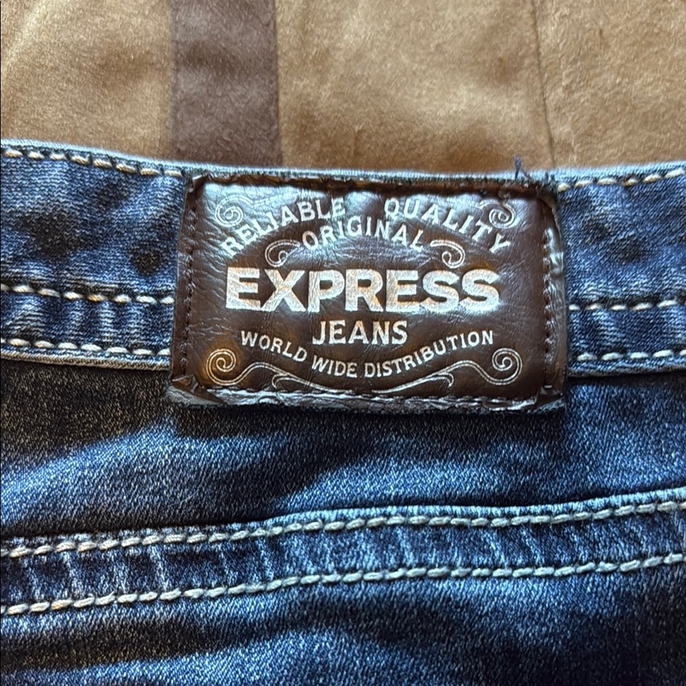 Express Dark Blue Denim Jeans